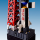 Illustration for article titled Man builds 19-foot-tall model of Apollo 11 out of 120,000 LEGO bricks